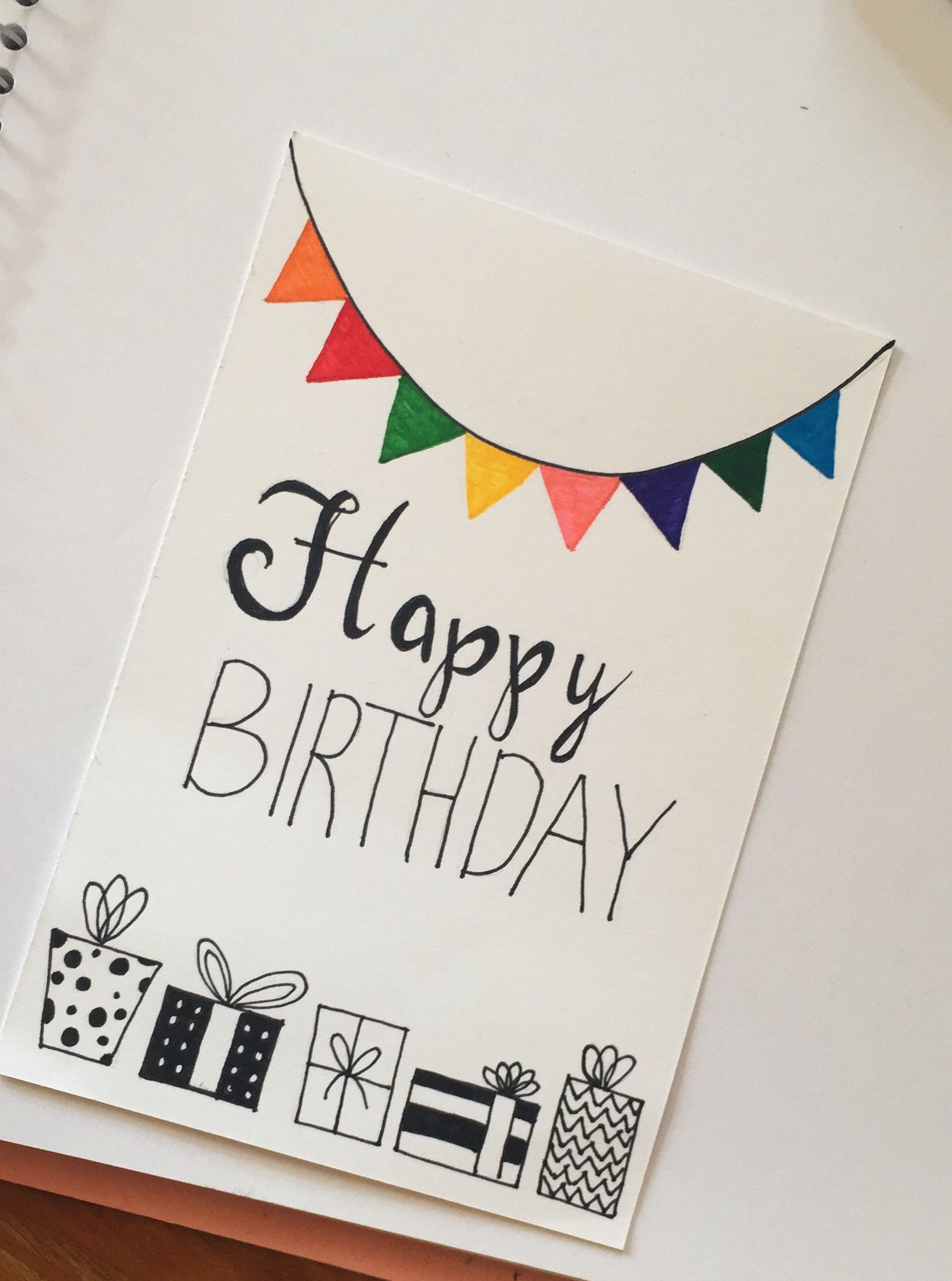 Handmade Birthday Card Ideas For Kids Birthday Card Ideas Easy Cake Drawing For Husband Greeting Coreldraw