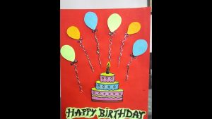 Handmade Birthday Card Ideas For Kids How To Make Easy Birthday Card Easy Cake Drawing For Kids Handmade Birthday Card