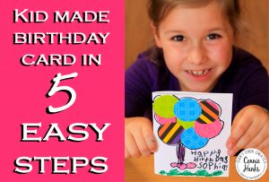 Handmade Birthday Card Ideas For Kids Kids Making Cards In 5 Easy Steps Feeling Crafty Clicky Chick