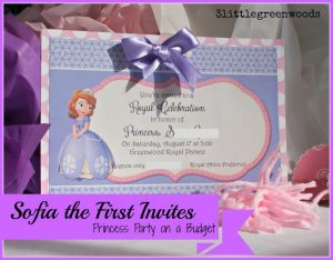 Handmade Birthday Invitation Card Ideas Sofia The First Birthday Invites