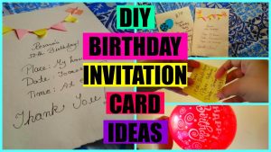 Handmade Birthday Invitation Cards Ideas Diy Birthday Invitation Card