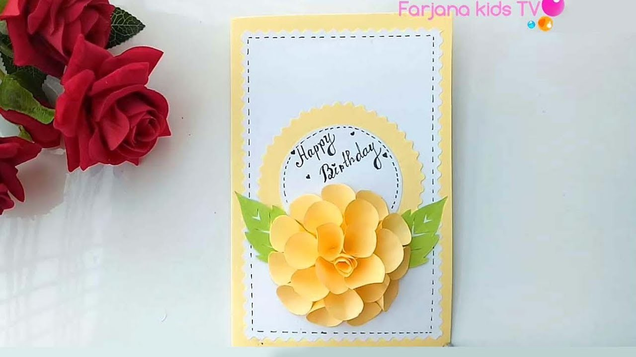 Handmade Card Ideas For Birthday Beautiful Handmade Birthday Card Idea Diy Greeting Pop Up Cards For
