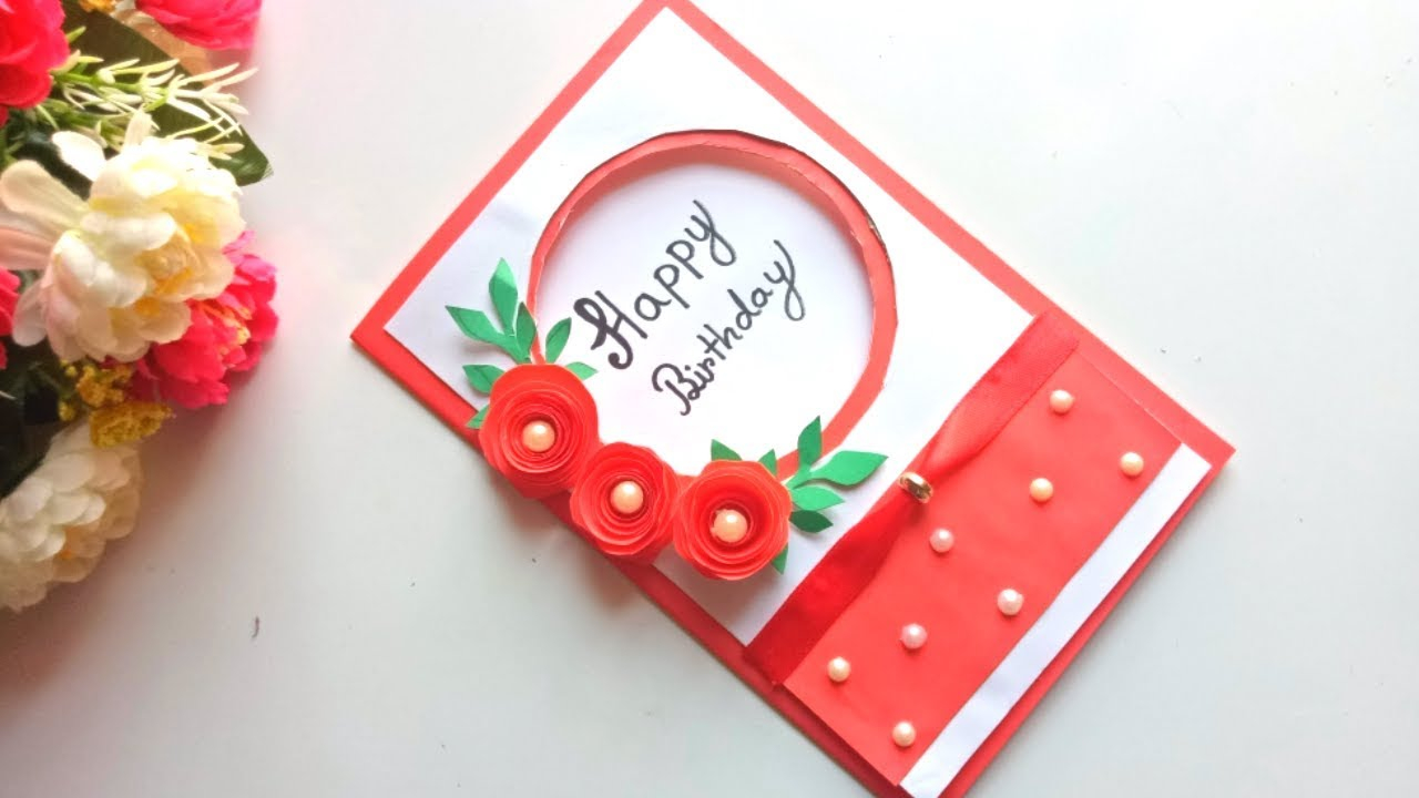 Handmade Greeting Cards For Birthday Ideas Beautiful Handmade Birthday Card Idea Diy Greeting Pop Up Cards For Birthday