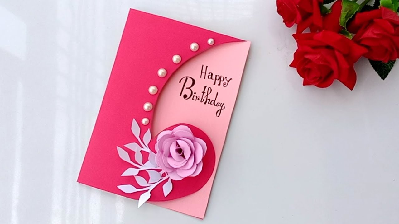 Handmade Greeting Cards For Birthday Ideas Beautiful Handmade Birthday Cardbirthday Card Idea