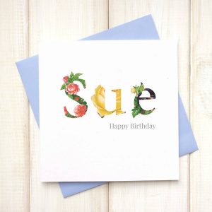 Happy Birthday Card Ideas For Dad Personalised Floral Birthday Card