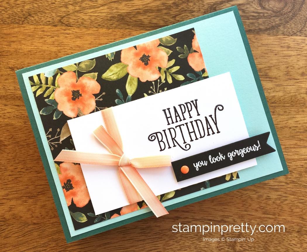 Happy Birthday Card Ideas Happy Birthday Card With A Whole Lot Of Lovely Stampin Pretty