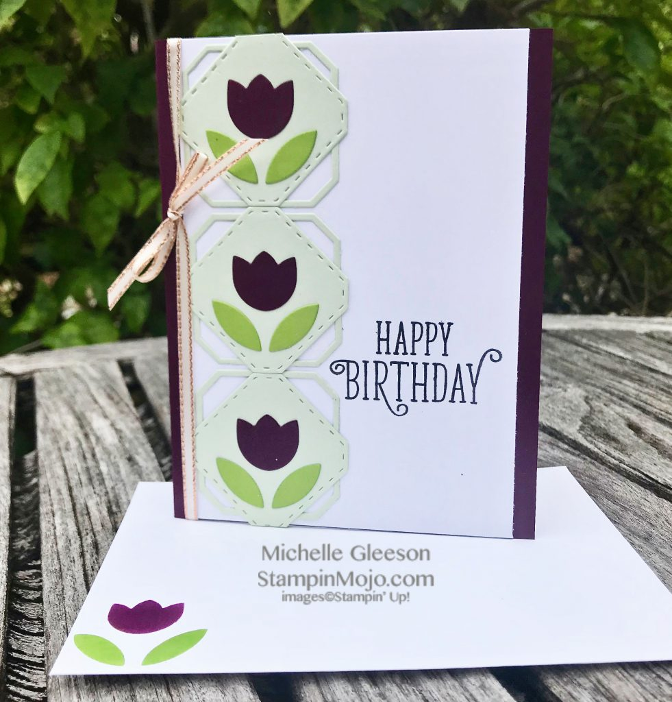 Happy Birthday Card Ideas Stampin Up Concord And 9th Tulip Label Dies Su Happy Birthday