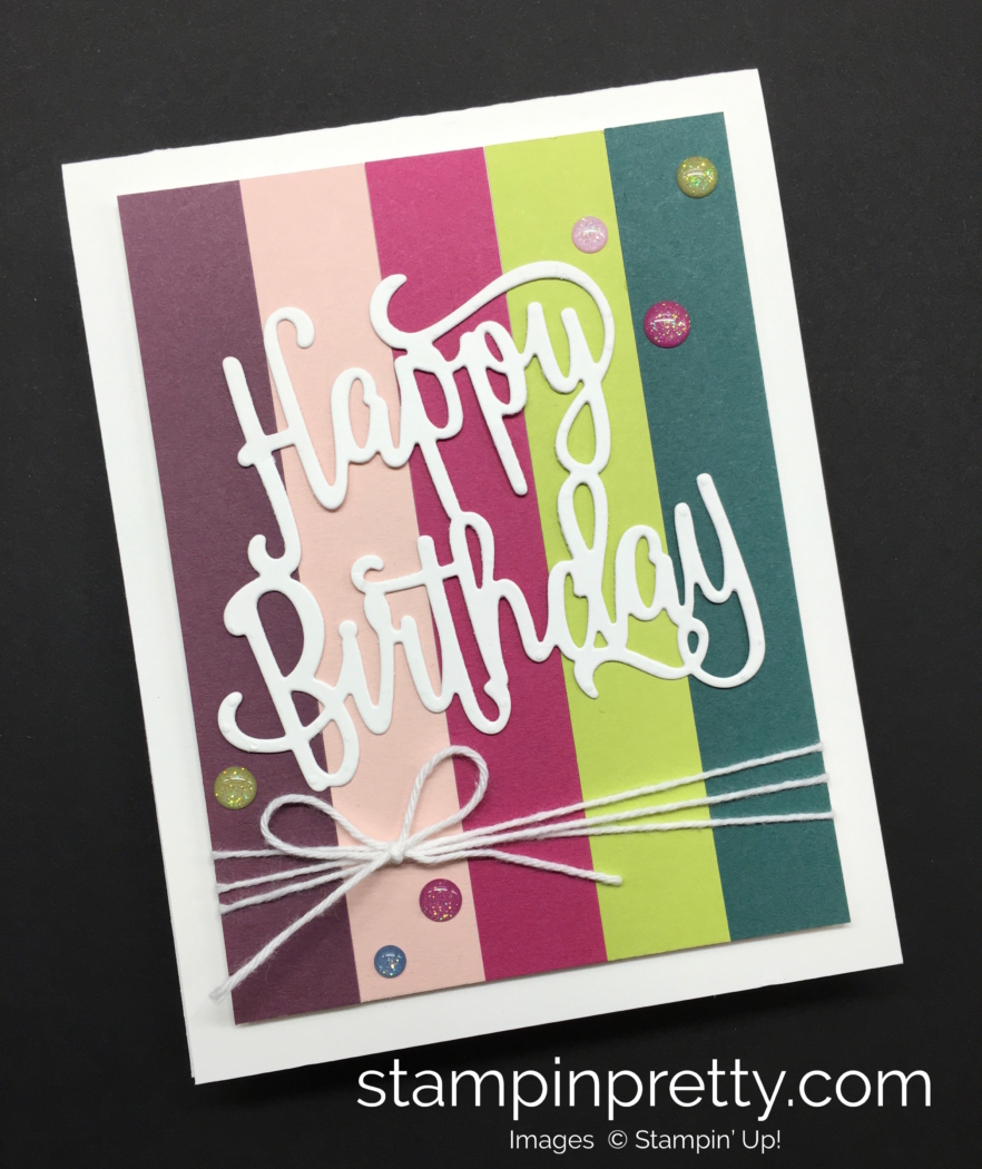Happy Birthday Cards Ideas Happy Birthday Card The New In Colors Stampin Pretty