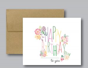 Happy Birthday Cards Ideas Happy Birthday To You Handmade Greeting Cards Cute Birthday Cards Floral Blank Inside Folded Scoredchoice Of Envelope To Match Gifts