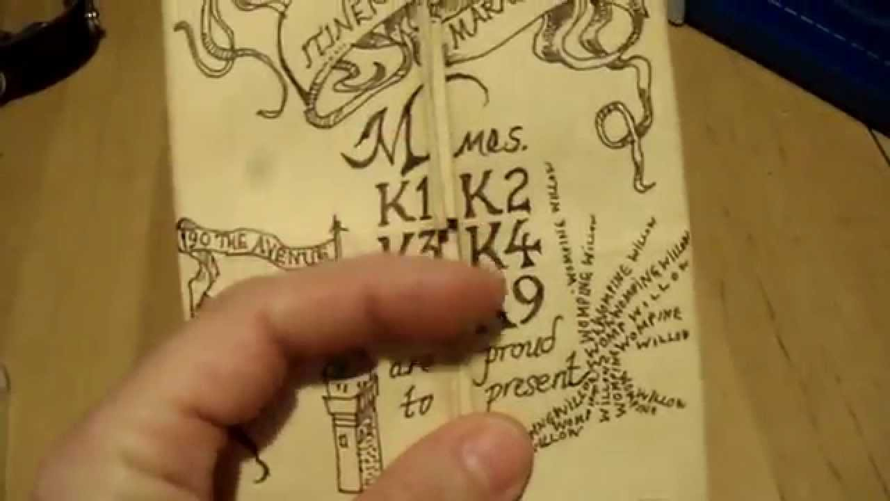 Harry Potter Birthday Card Ideas How To Make A Harry Potter Marauders Map Themed Card That Reveals Surprises As They Open It