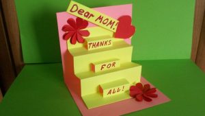 Homemade Mom Birthday Card Ideas How To Make A Greeting Pop Up Card For Mom Birthday Mothers Day Handmade Gifts And Ideas