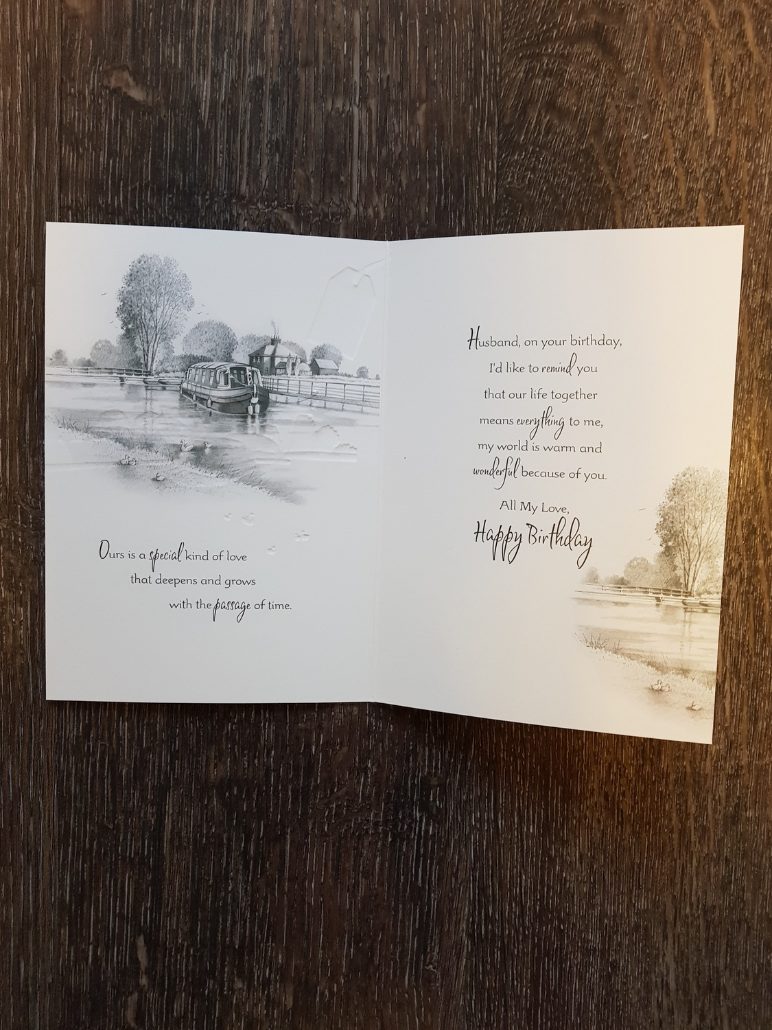 Husband Birthday Card Ideas Husband Canal View Birthday Card Remember That Card Greeting