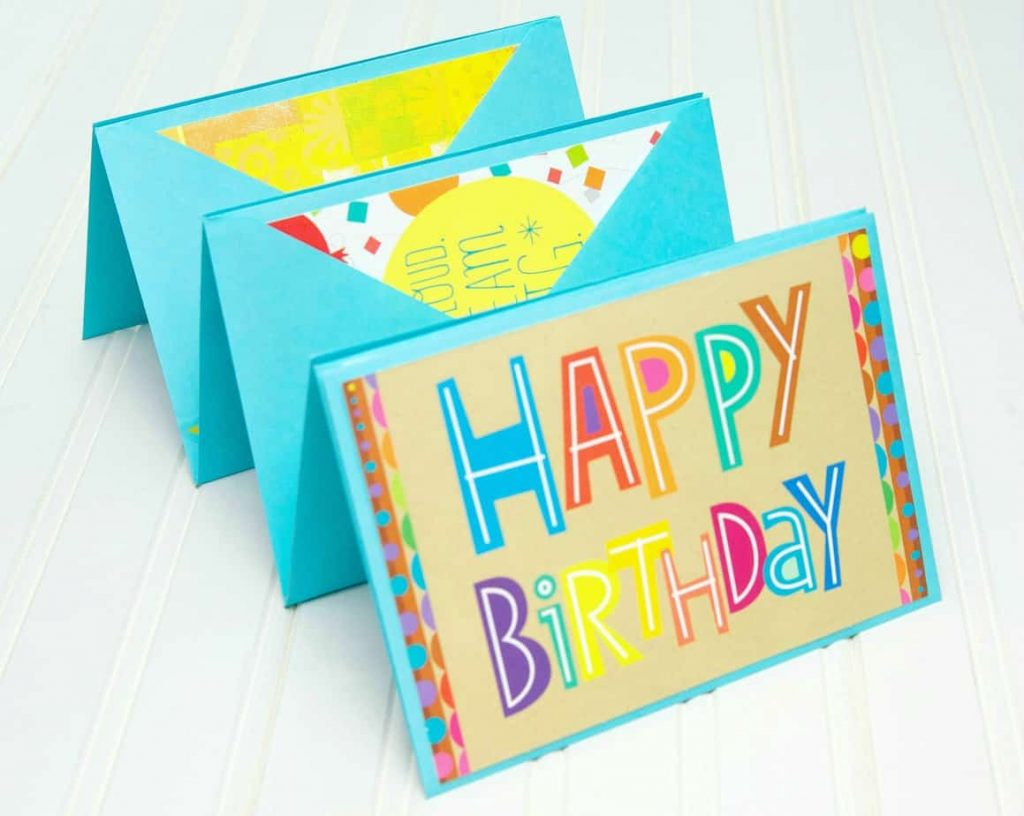 Idea For Birthday Card Birthday Card Accordion Gift Idea