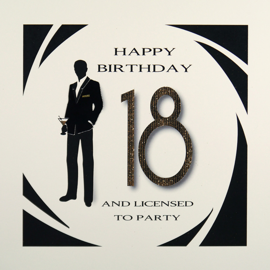 Ideas For 18Th Birthday Cards Handmade 18 Licensed To Party Large Handmade 18th Birthday Card Mrm1