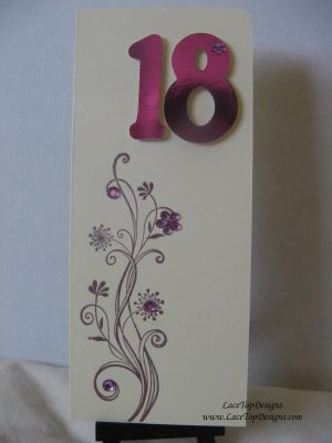 Ideas For 18Th Birthday Cards Handmade Lacetopdesigns Girly 18th Birthday Card Using Making Memories Slice