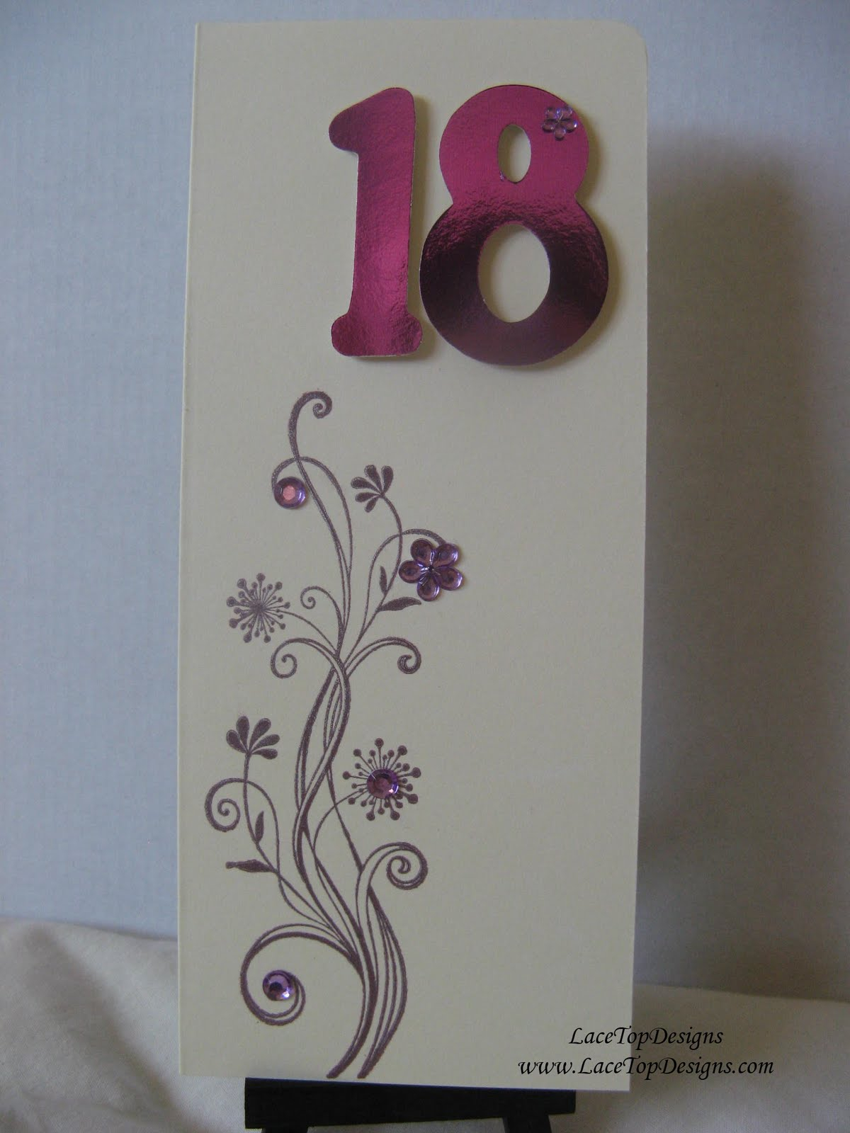 Ideas For 18Th Birthday Cards Handmade Lacetopdesigns Girly 18th Birthday Card Using Making Memories Slice