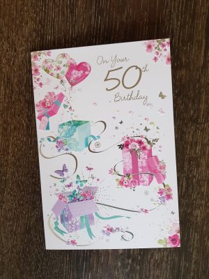 Ideas For 50Th Birthday Cards 50th Birthday Pink Presents Card Remember That Card Greeting