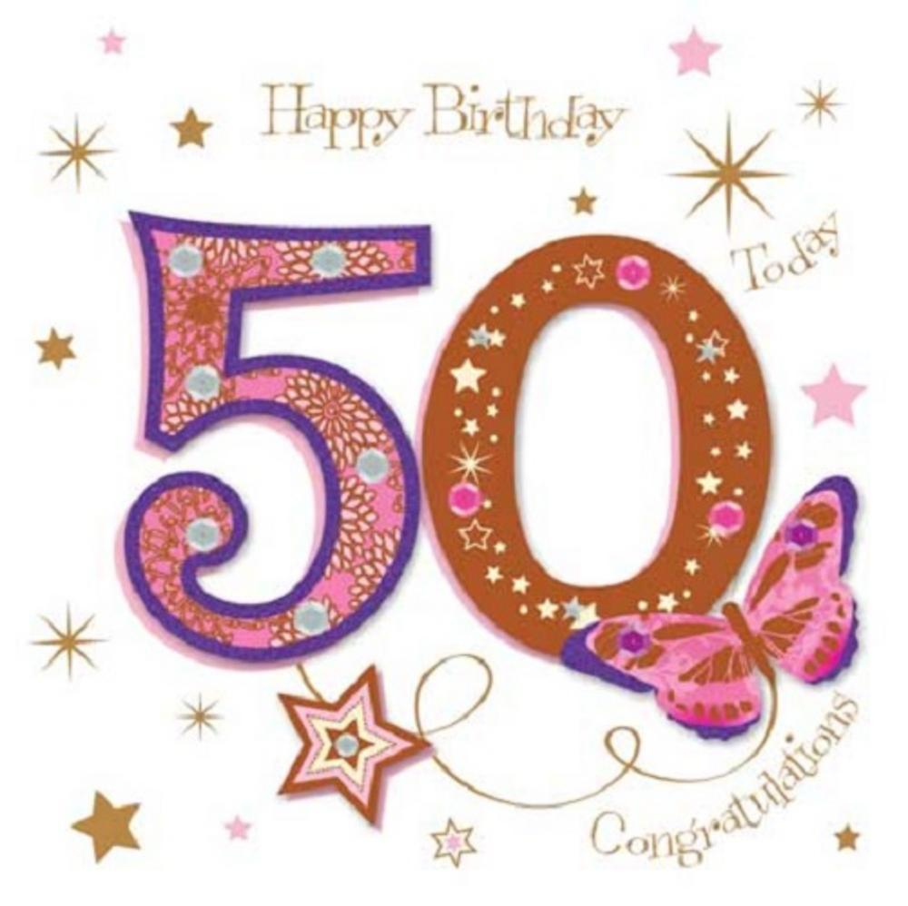 Ideas For 50Th Birthday Cards Happy 50th Birthday Greeting Card Talking Pictures