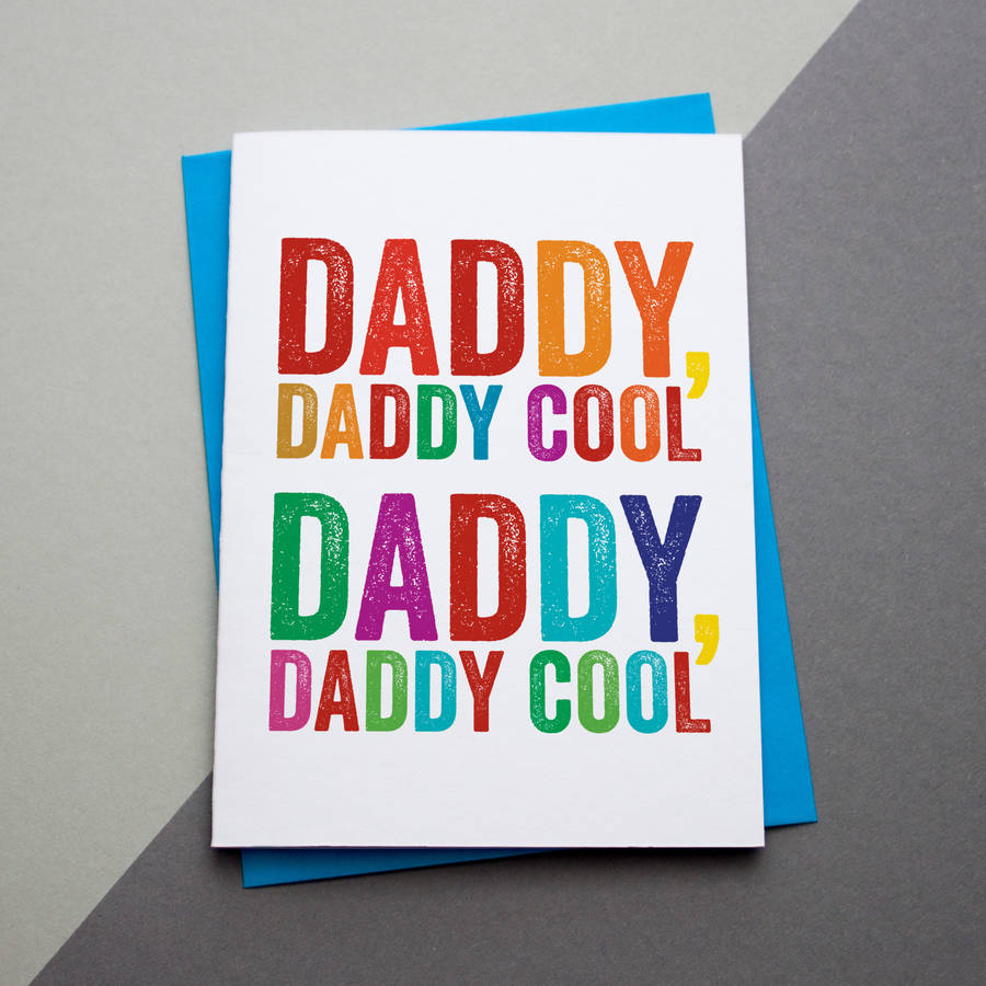 Ideas For Birthday Cards For Dad Daddy Cool Card