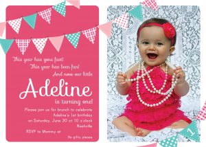 Ideas For Birthday Invitation Cards Best First Birthday Invitations Girl Designs Ideas Invitations
