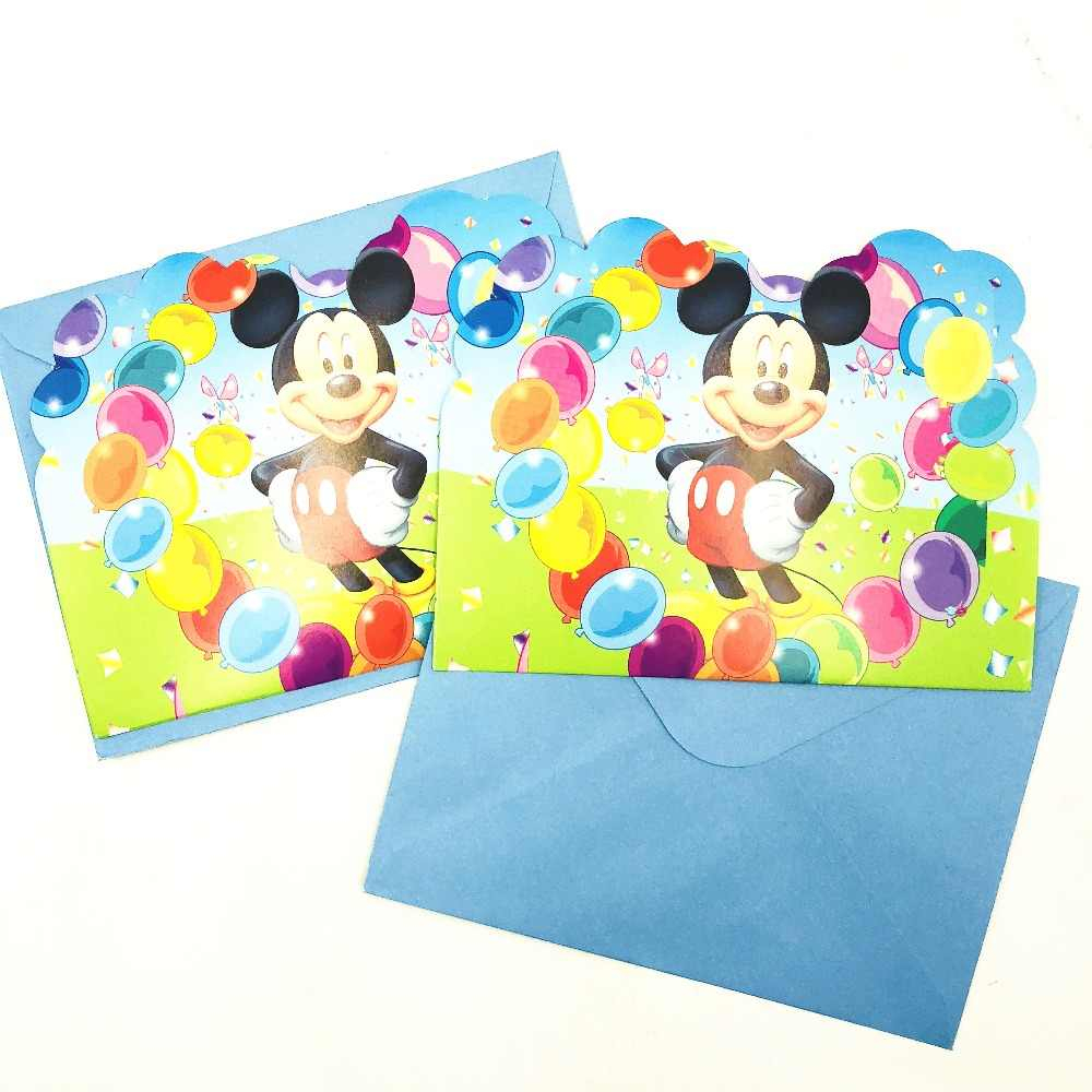 Ideas For Birthday Invitation Cards Detail Feedback Questions About 6pcs Classic Mickey Mouse Birthday