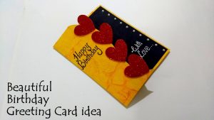 Ideas For Making Birthday Cards At Home Beautiful Birthday Greeting Card Idea Diy Birthday Card Complete Tutorial