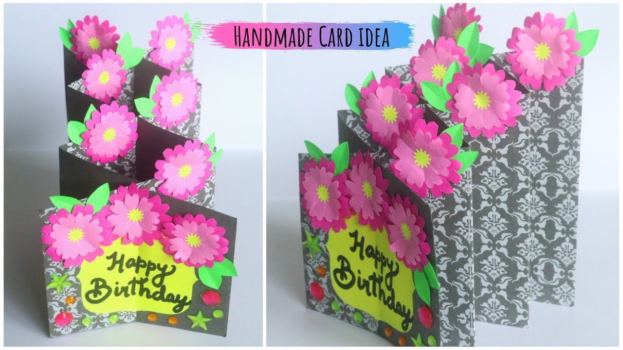 Ideas To Make Birthday Cards Download Thumbnail For How To Make Birthday Card Diy Cascade Card