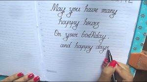 Ideas To Write In A Birthday Card Happy Birthday Message In Cursivewhat To Write On Birthday Card In Cursivegood Wishes In Cursive