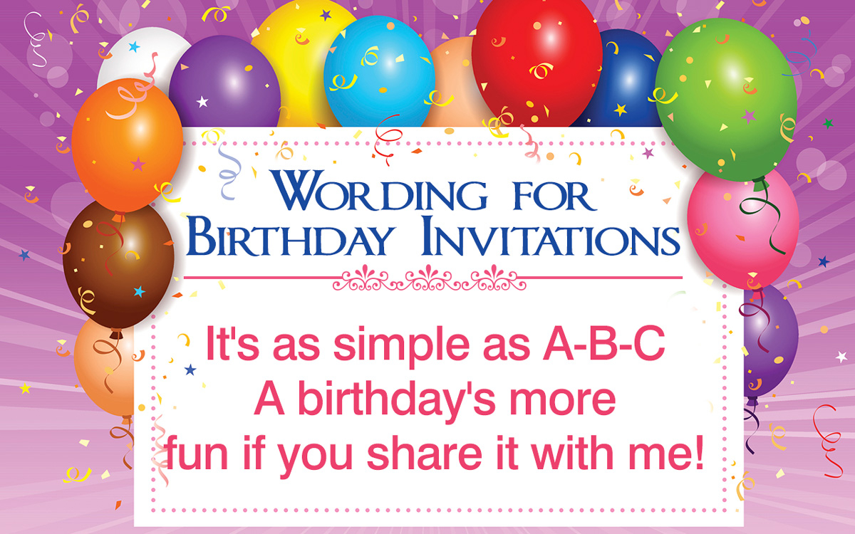 Invitation Card Ideas For Birthday Party Beautiful Wordings For Birthday Invitation Cards