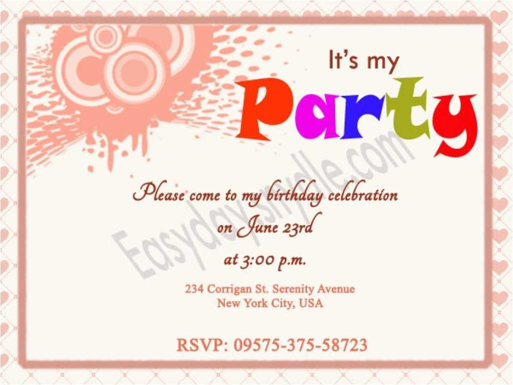 Invitation Card Ideas For Birthday Party Birthday Invitation Wording For Kids 650488 Invitation Cards For