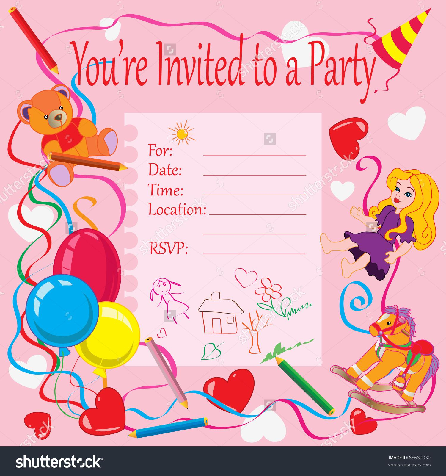 Kid Birthday Card Ideas 92 Invitations For Toddler Birthday Party 25 Balloon Rainbow
