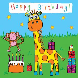 Kid Birthday Card Ideas Childrens Birthday Card Giraffe