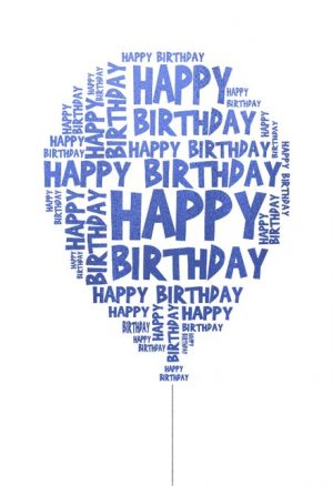 Magnificent Printable Happy Birthday Cards Happy Birthday Balloon printable happy birthday cards|craftsite.info