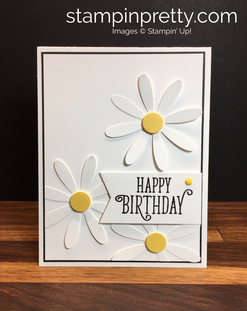 Making Birthday Cards Ideas Simple Birthday Card With New Daisy Punch Stampin Pretty