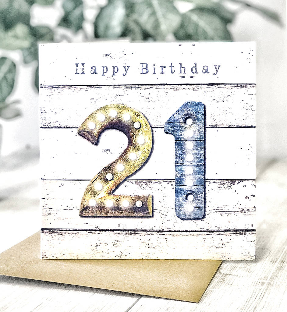 Male 21St Birthday Card Ideas 21st Birthday Vintage Letters Male Greeting Card