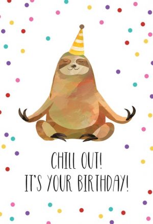 Outstanding Printable Happy Birthday Cards Happy Sloth 2 printable happy birthday cards|craftsite.info