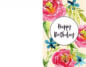 Perfect Printable Happy Birthday Cards Happy Birthday Card 4 Page Printable printable happy birthday cards|craftsite.info