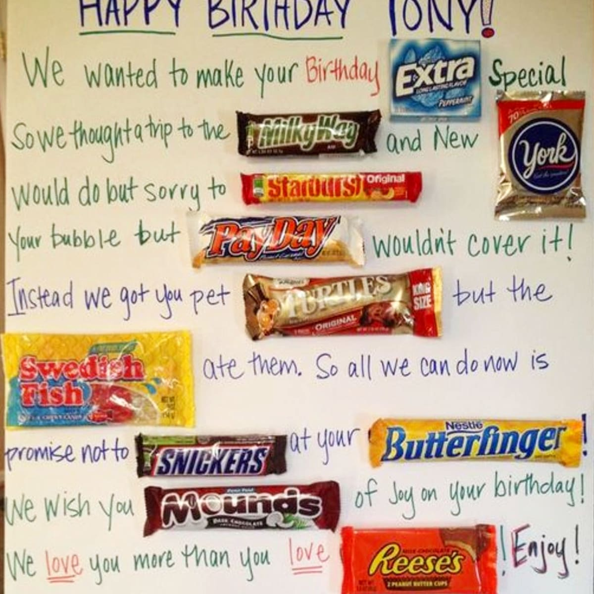 Poster Birthday Card Ideas Cute Easy Diy Birthday Candy Card Ideas Pinteresting Finds