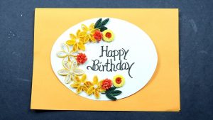 Quilling Birthday Cards Ideas Birthday Card Making With Paper Quilling Very Easy For Beginners