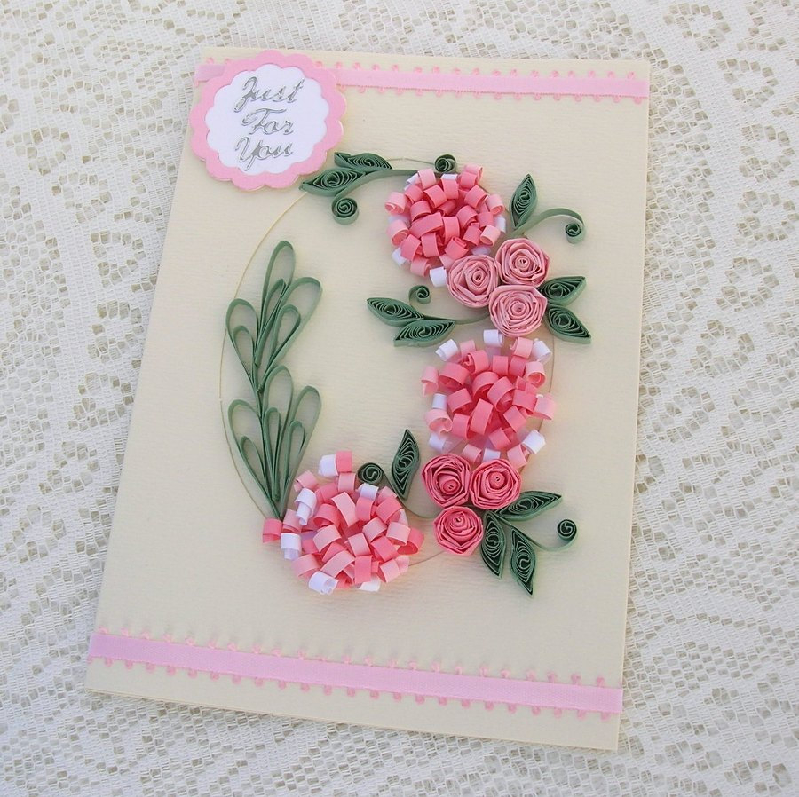 Quilling Birthday Cards Ideas Handmade Quilled Birthday Cards Ideas Easy Arts And Crafts Ideas