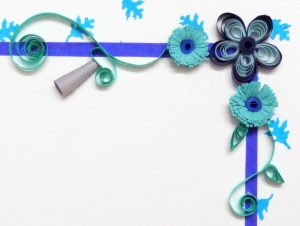 Quilling Birthday Cards Ideas Quilled Birthday Card Shades Of Blue Art Platter