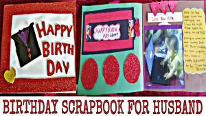 Scrapbook Birthday Card Ideas Birthday Scrapbook Greeting Card For Husband Birthday Scrapbook