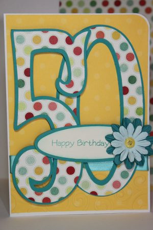Scrapbook Birthday Card Ideas Raechels Cards 50th Birthday Card