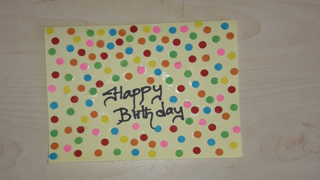 Simple Birthday Card Ideas Diy Greeting Card How To Make Simple Card Birthday Card Ideas