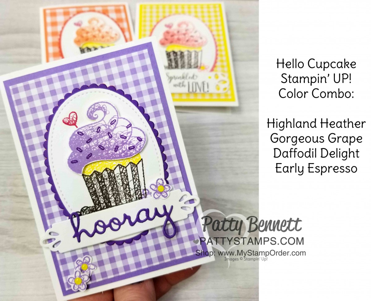Stampin Up Birthday Cards Ideas Hello Cupcake Birthday Card Ideas Patty Stamps