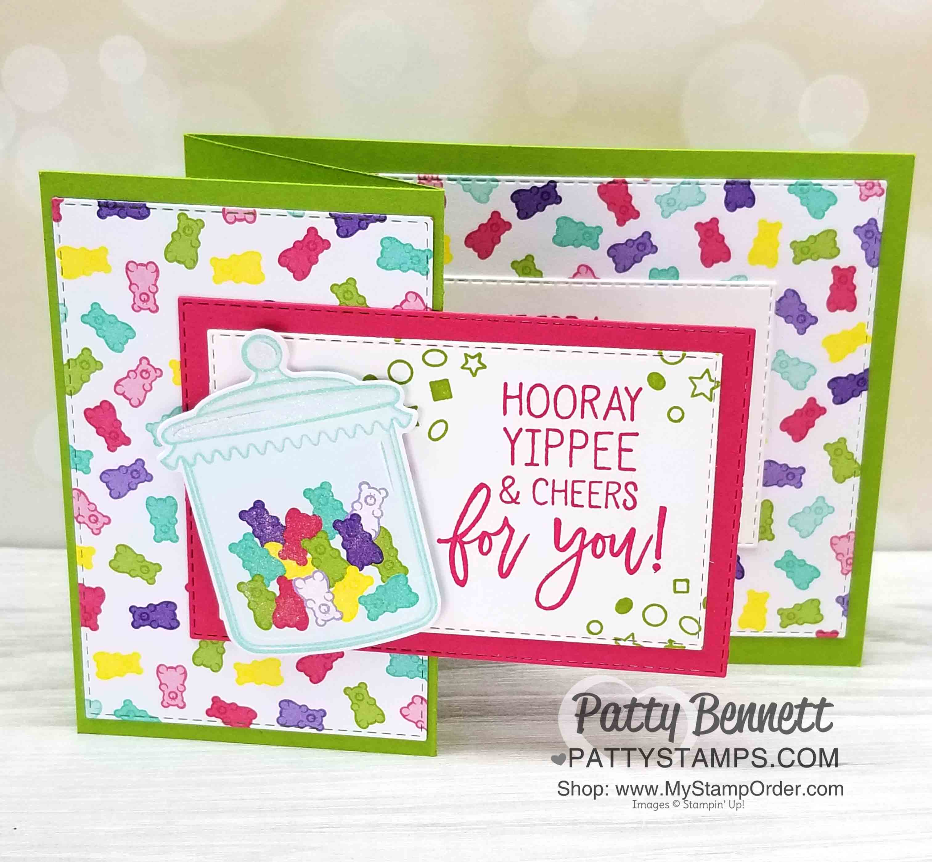 Stampin Up Birthday Cards Ideas How Sweet It Is Gummy Bear Birthday Card Idea Patty Stamps