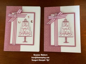Stampin Up Birthday Cards Ideas Stampin Up Celebration Time Birthday Card Idea Rosanne Mulhern