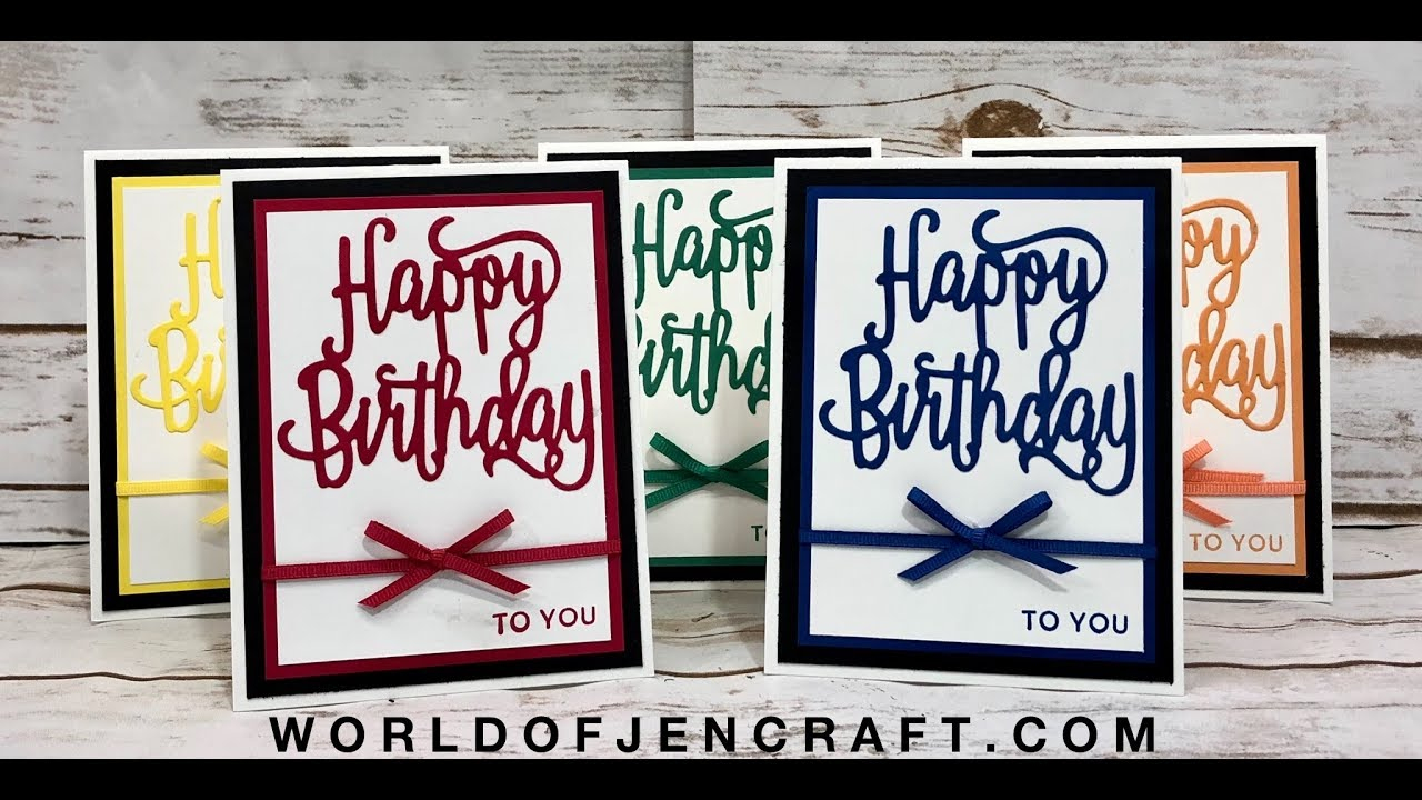 Stampin Up Birthday Cards Ideas Stampin Up Happy Birthday Cards Tutorial