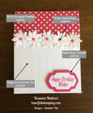Stampin Up Birthday Cards Ideas Stampin Up Succulent Daisy Birthday Card Idea Rosanne Mulhern