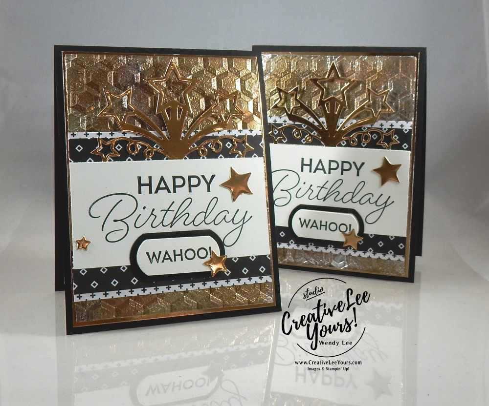 Stampin Up Masculine Birthday Card Ideas Tarnished Foil Birthday Creativelee Yours